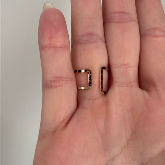 NEW Leopard Print Adjustable Gold Ring - Picture 3 of 4